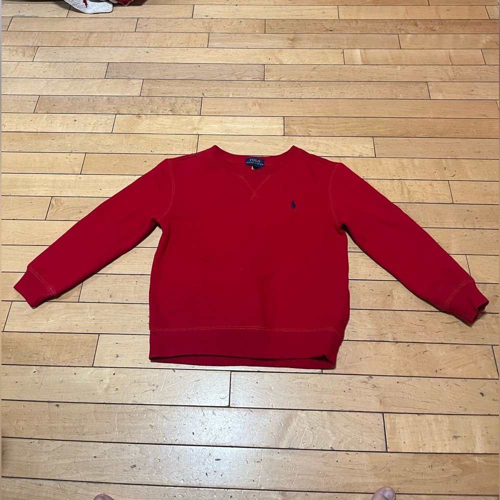 Red Boys Polo Crewneck